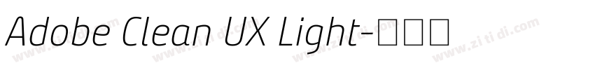 Adobe Clean UX Light字体转换